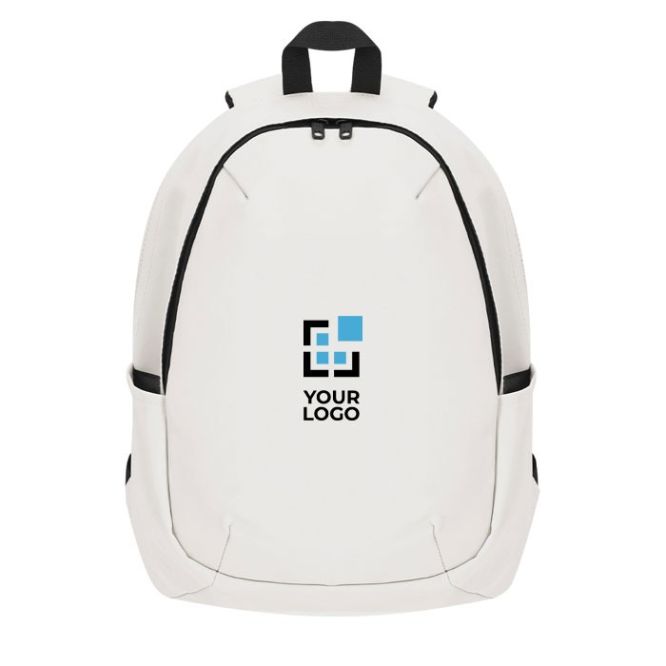 Sac à dos ordinateur portable 15” en PU doux fermeture invisible vue principale
