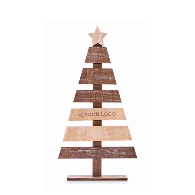 Sapin de Noël décoratif en bois personnalisable
