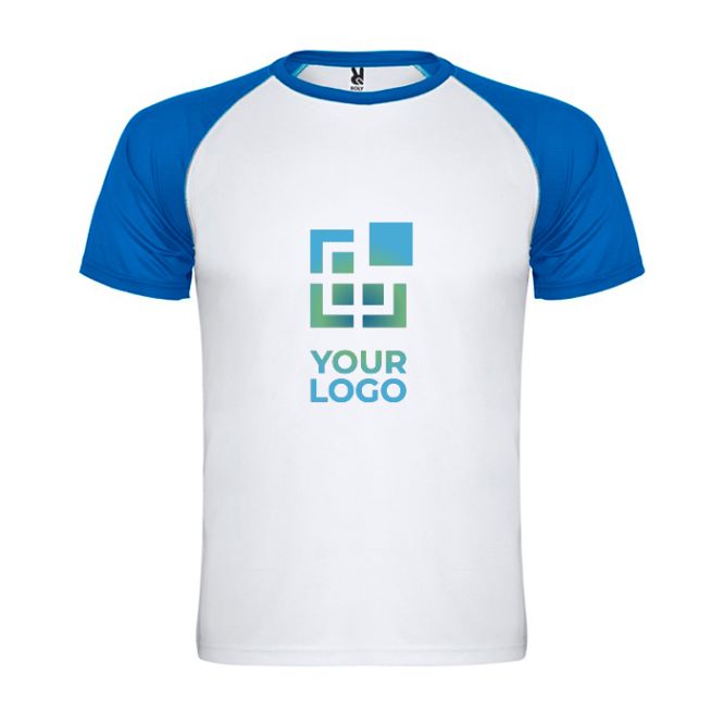 T-shirt de sport bicolore 140 g/m² Roly Direct Indianapolis 