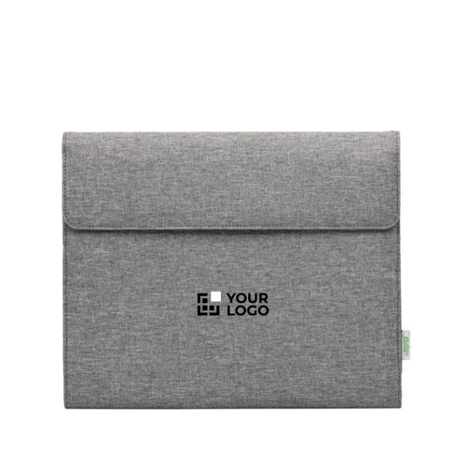 Porte-documents en RPET avec bloc-notes et poche pour appareils