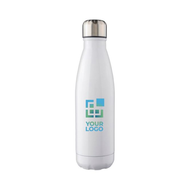 Bouteille en acier inoxydable avec bouchon à vis argenté 650ml