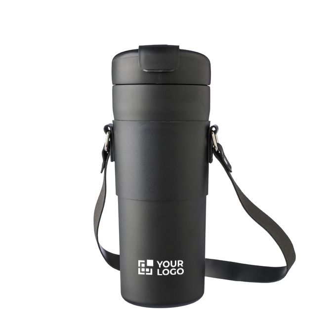 Bouteille isotherme acier inoxydable avec housse et sangle 730ml