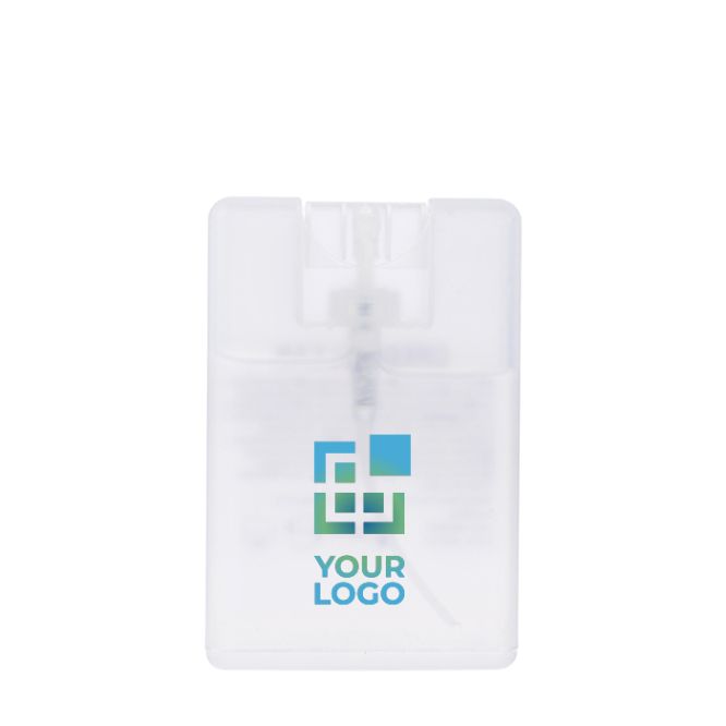 Spray désinfectant mains avec alcool forme rectangulaire