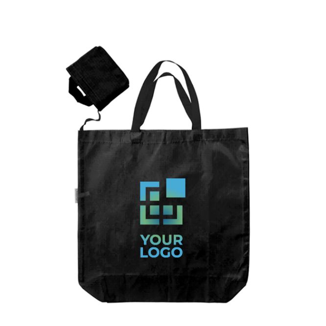 Sac de courses en tissu Oxford avec étui assorti pour le plier