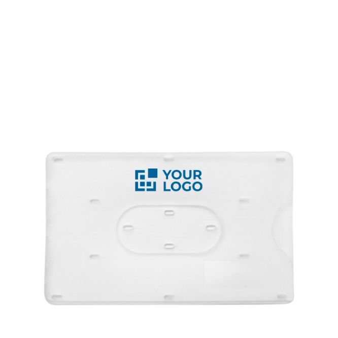 Porte-badge transparent en plastique pour carte