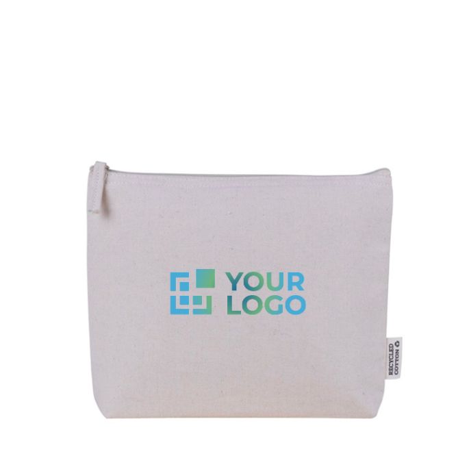 Trousse de toilette en coton recyclé avec doublure isotherme