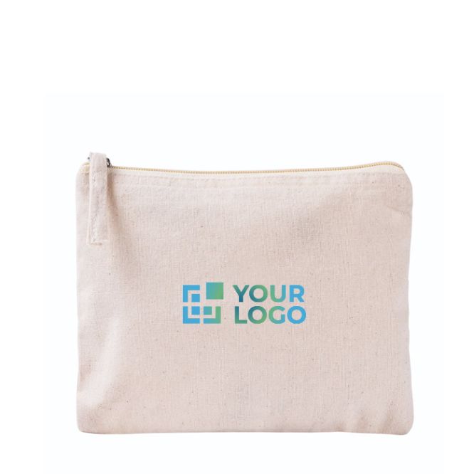 Trousse rectangulaire en coton bio avec certification GOTS