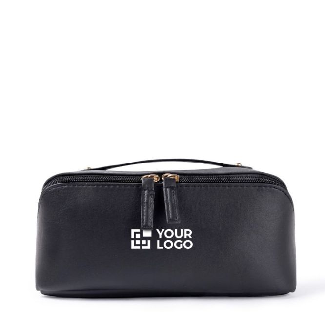 Trousse de voyage en PU avec finition douce 400 g/m2