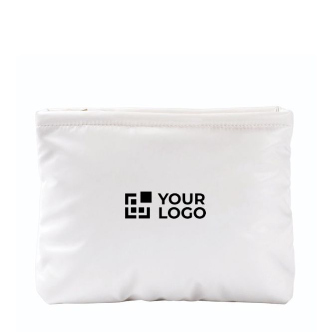Trousse rectangulaire en polyester matelassé et doux 120 g/m2