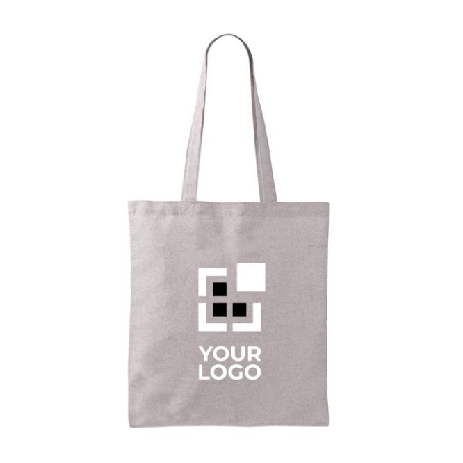 Tote bag en coton et polyester avec longues anses 120 g/m2