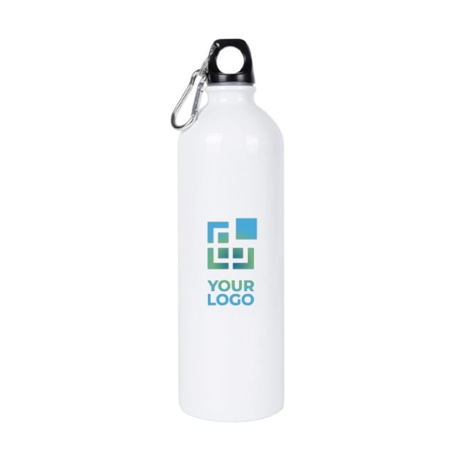 Gourde en acier recyclé avec mousqueton pour sublimation 750ml