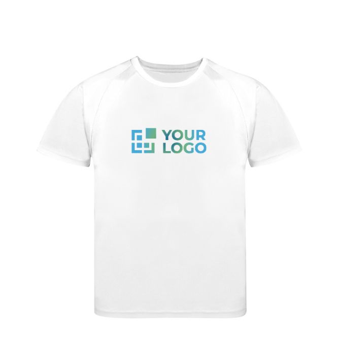 T-shirt technique enfant 100% polyester respirant 135 g/m² avec zone d'impression