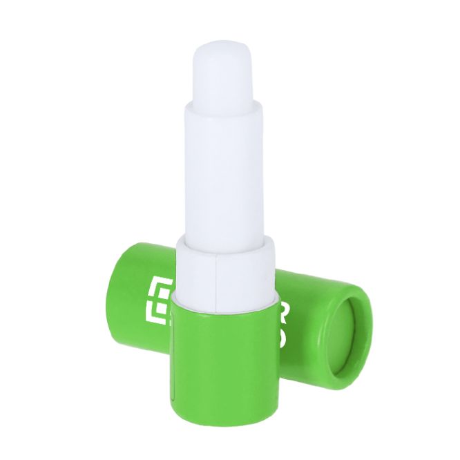 Baume à lèvres avec protection SPF15 en emballage carton recyclé FSC