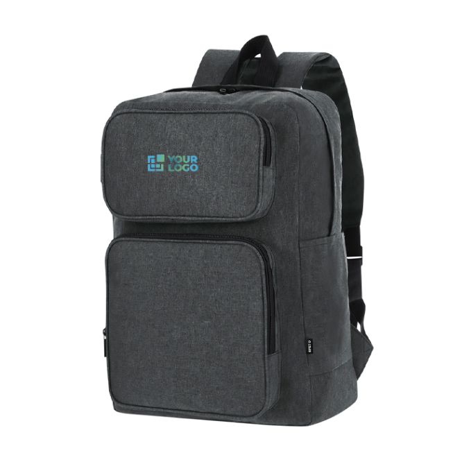 Sac à dos en polyester RPET souple pour tablette et ordinateur 15