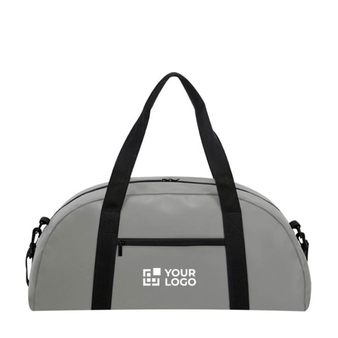 Sac de sport en cuir synthétique avec double poignée de transport