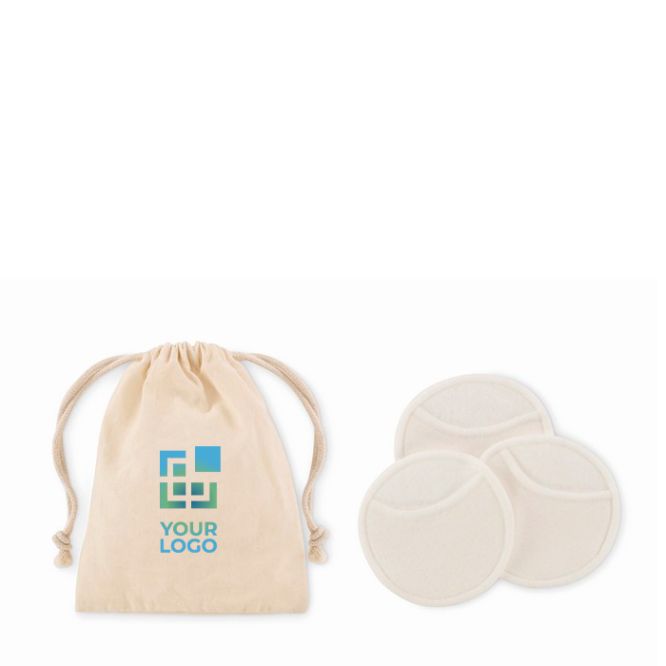 Set de 3 disques réutilisables et lavables pour nettoyage facial