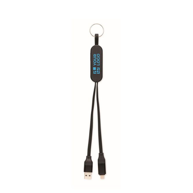 Porte-clés et support pour téléphone avec câbles de charge de 26 cm