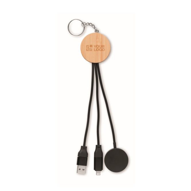 Set 4 en 1 de câbles de charge et charge pour montre en porte-clés
