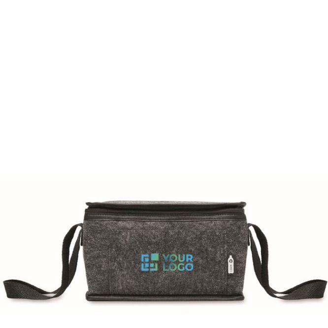 Sac isotherme personnel en feutre RPET avec poche frontale 5L