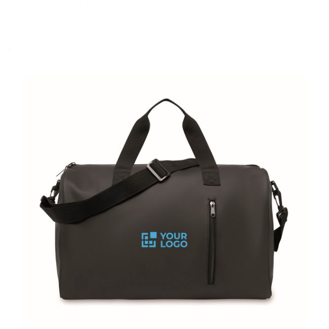 Sac au toucher doux avec double anse et bandoulière amovible