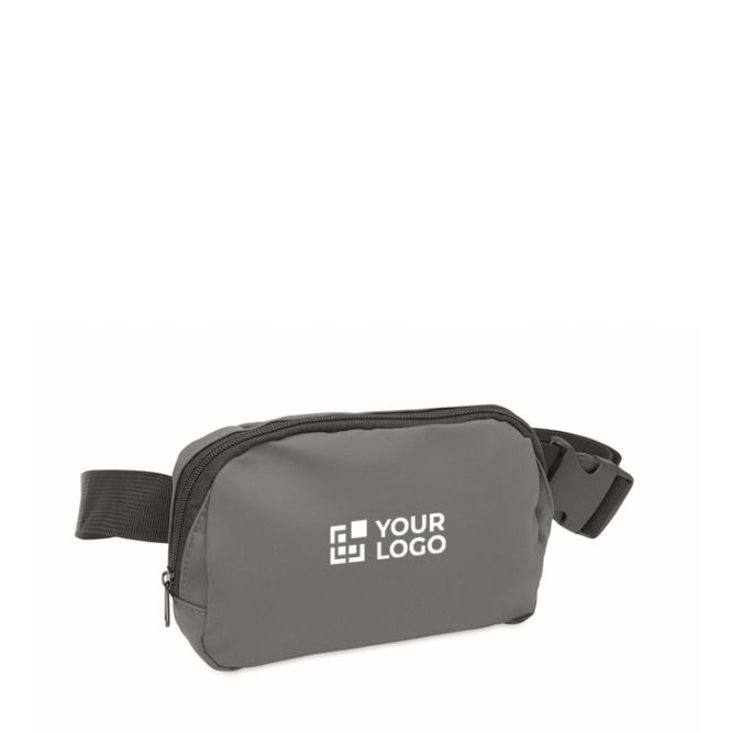 Sac banane en PU avec compartiment principal et poche arrière