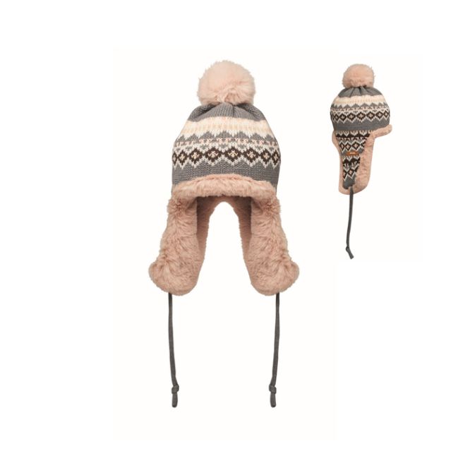 Bonnet en polaire et polyester avec cache-oreilles pour adulte
