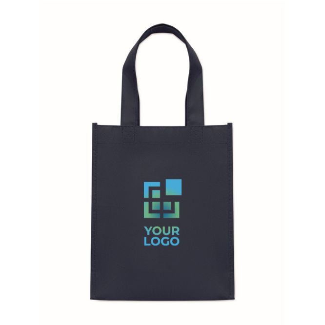 Petit sac en RPET de plusieurs coloris avec soufflet inférieur 80 g/m²