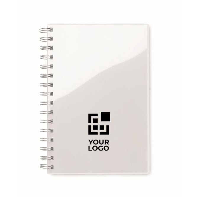 Carnets personnalisés recyclés A5 avec des pages lignées Colors RPET