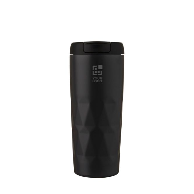 Gourde isotherme géométrique avec zone d'impression