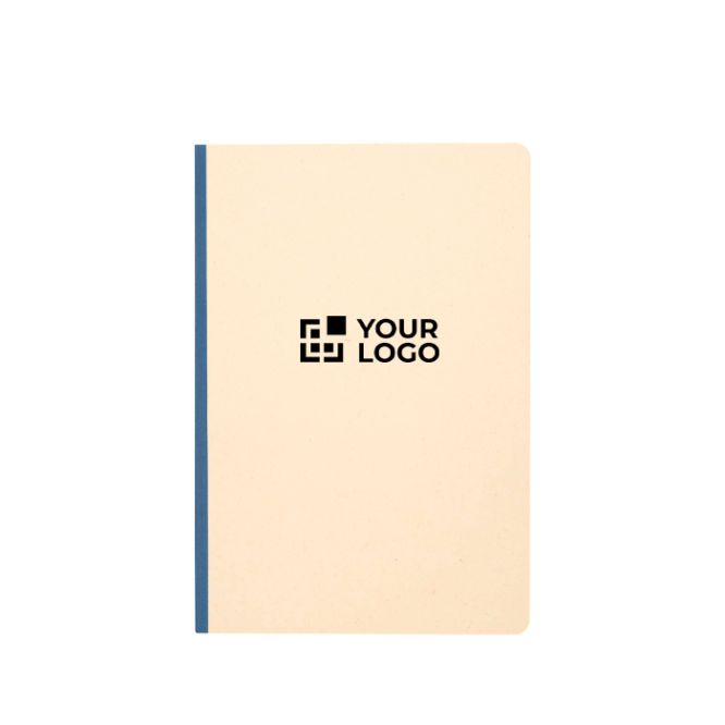 Carnet à couverture souple en canne à sucre et RPET A5, pages lignées