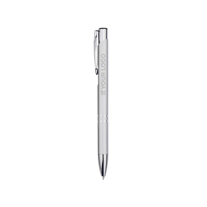 Stylo en aluminium recyclé avec finition laquée, encre bleue