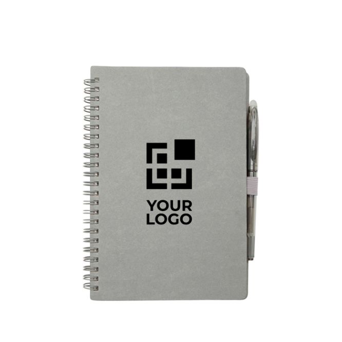 Carnet réutilisable à couverture rigide avec stylo, encre noire