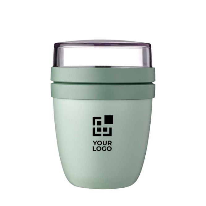 Petite lunch box en plastique avec double compartiment 420 ml Mepal