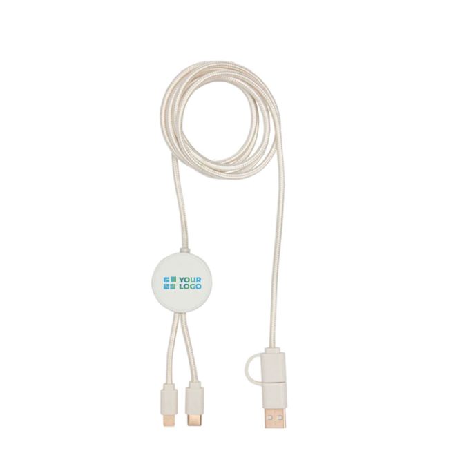 Câble en plastique recyclé synchronisation des données 27W, 5 en 1