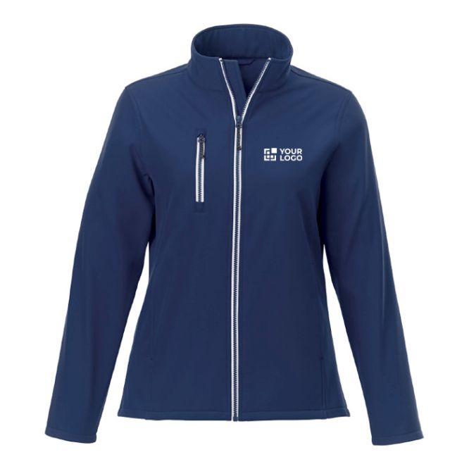 Veste personnalisée soft Shell femme 250 g/m2 couleur bleu