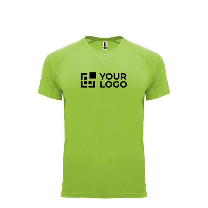 T-shirt technique avec logo 100% polyester pour enfant 135 g/m² Roly avec zone d'impression