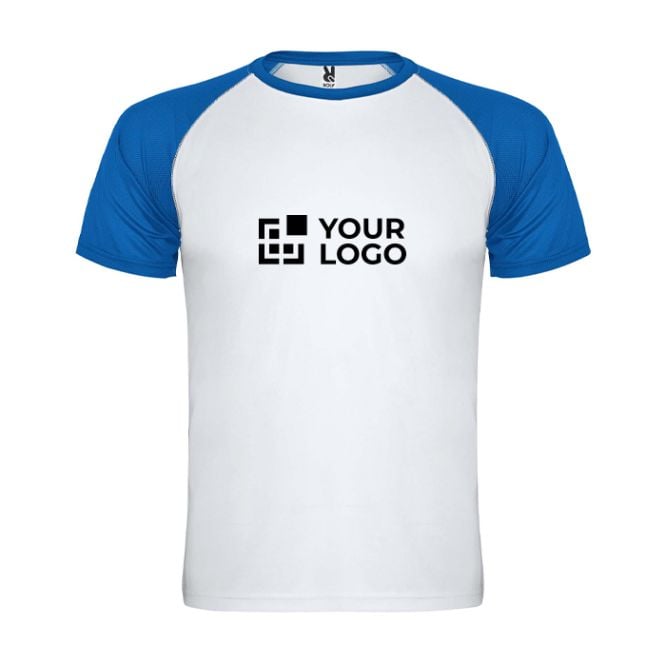 T-shirt de sport pour enfant bicolore 140 g/m² Roly Indianapolis 