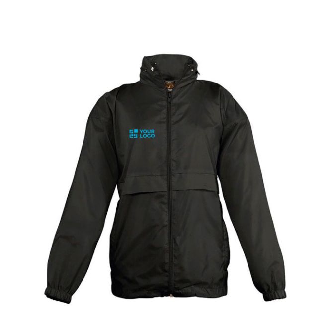 Vestes coupe-vent imperméables pour enfants 210 g/m² SOL'S Surf avec zone d'impression