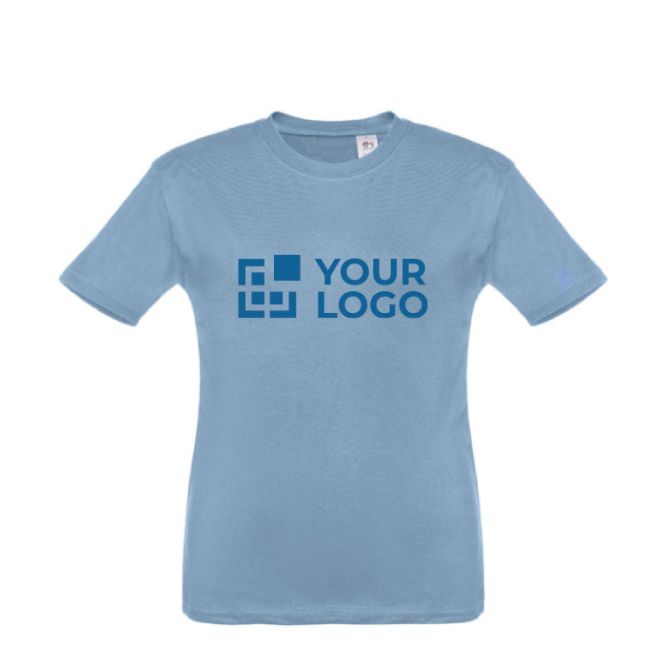 T-shirt personnalisé pour enfants pas cher en coton 150 g/m² THC Quito avec zone d'impression