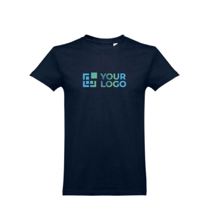 T-shirt promotionnel pour enfants en coton 190 g/m² THC Ankara Kids WH avec zone d'impression