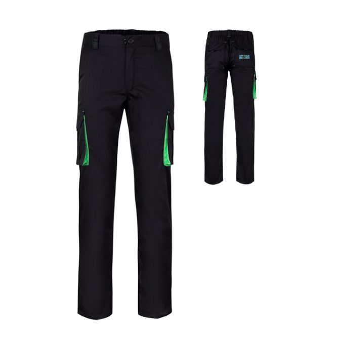 Pantalon de travail unisexe bicolore coton et polyester 240 g/m² 
