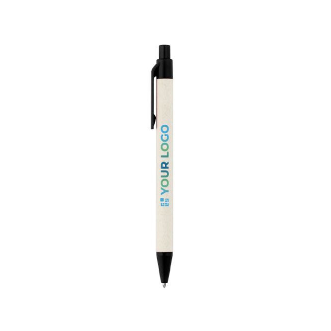 Stylo en aluminium recyclé issu de briques de lait, encre bleue