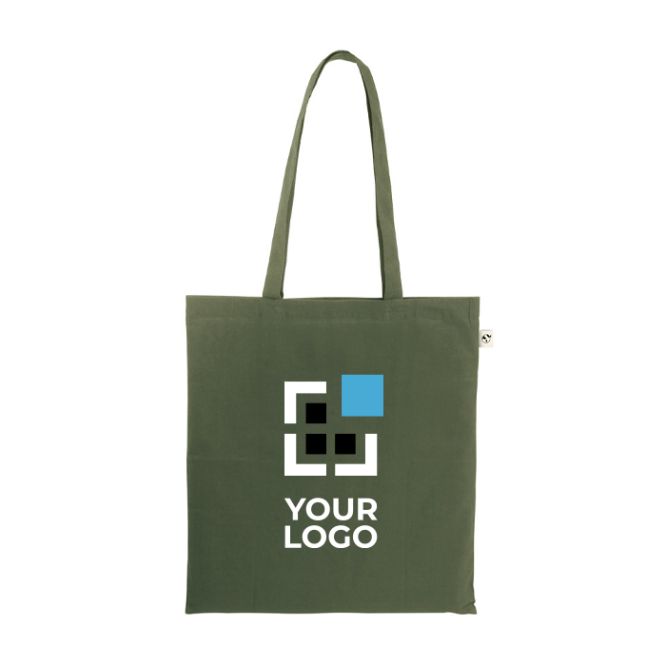 Sac de courses en coton recyclé et polyester 150 g/m²