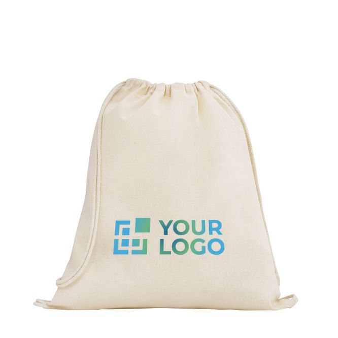 Sac à dos en corde naturel entièrement en coton 140 g/m²