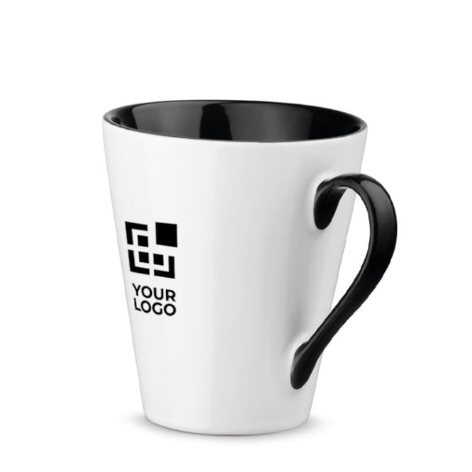 Mug en céramique original, anse et intérieur colorés et 320ml Royal