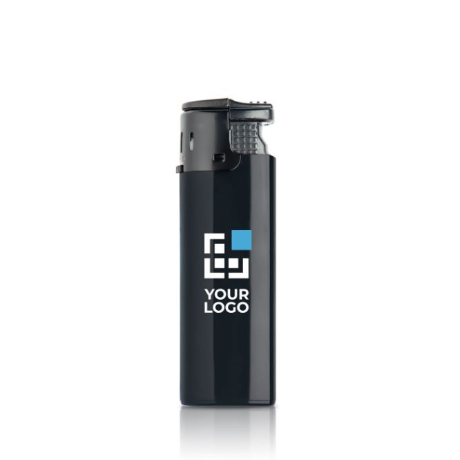 Briquet électronique avec flamme résistante au vent avec zone d'impression