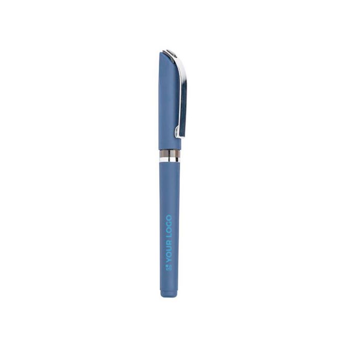 Roller plastique ergonomique avec finition en caoutchouc encre noire avec zone d'impression