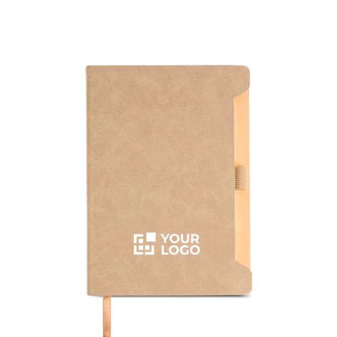 Carnet écologique avec support latéral pour stylo A5 pages lisses