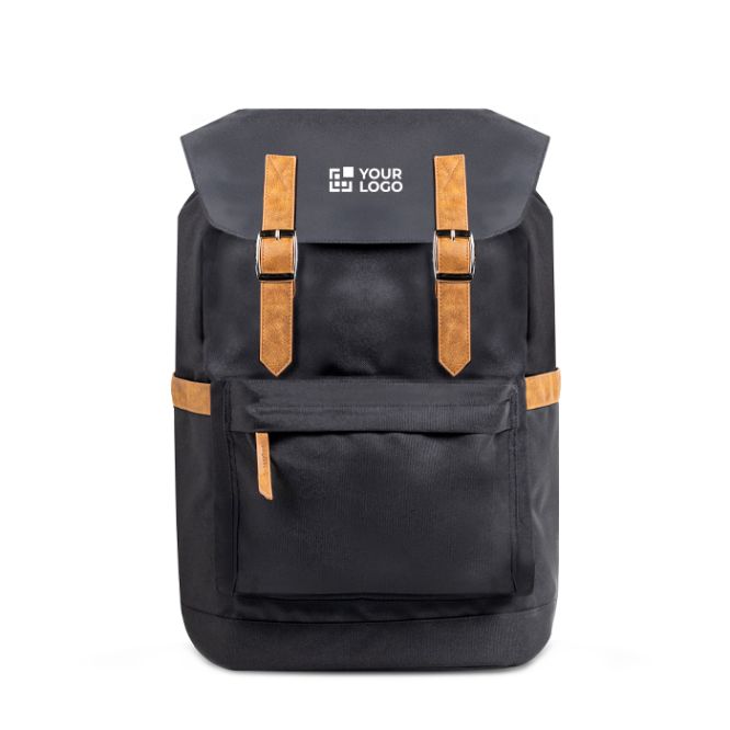 Sac à dos en RPET résistant à l’eau avec fermetures magnétiques 15,6’’