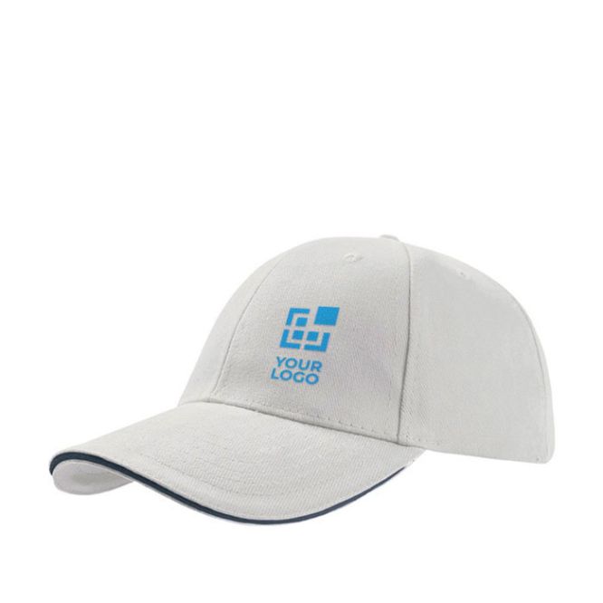 Casquette en coton taille unique avec fermeture à boucle 250 g/m2 avec zone d'impression
